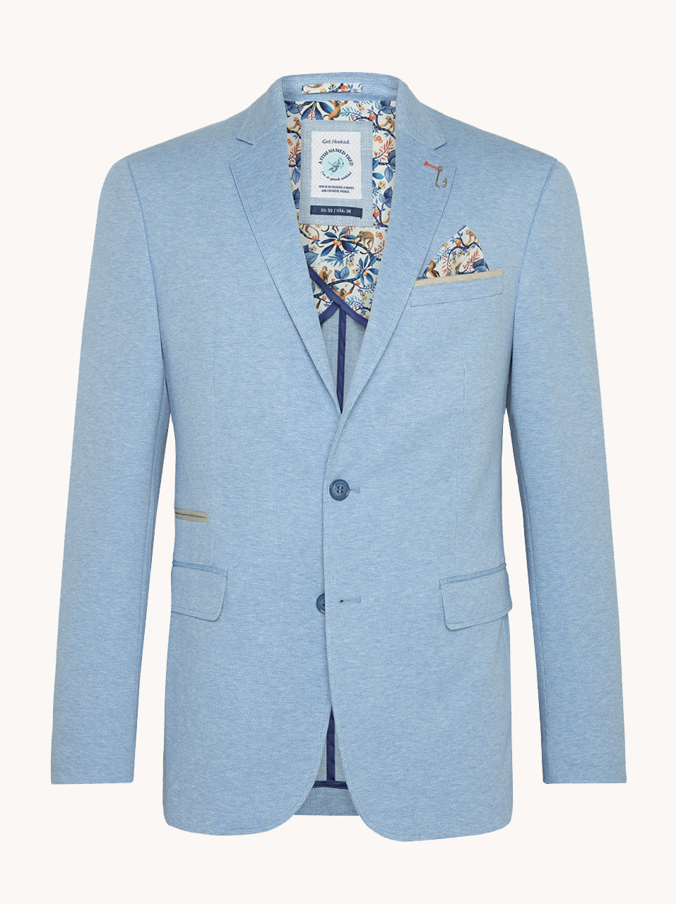 Blazer melange pique