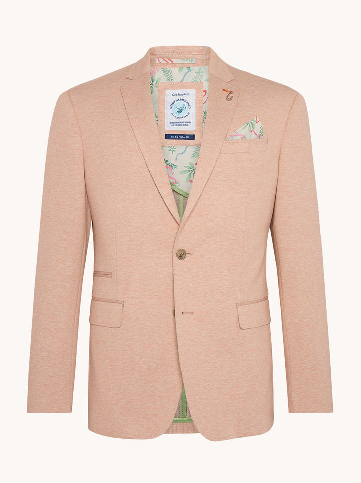 Blazer melange pique