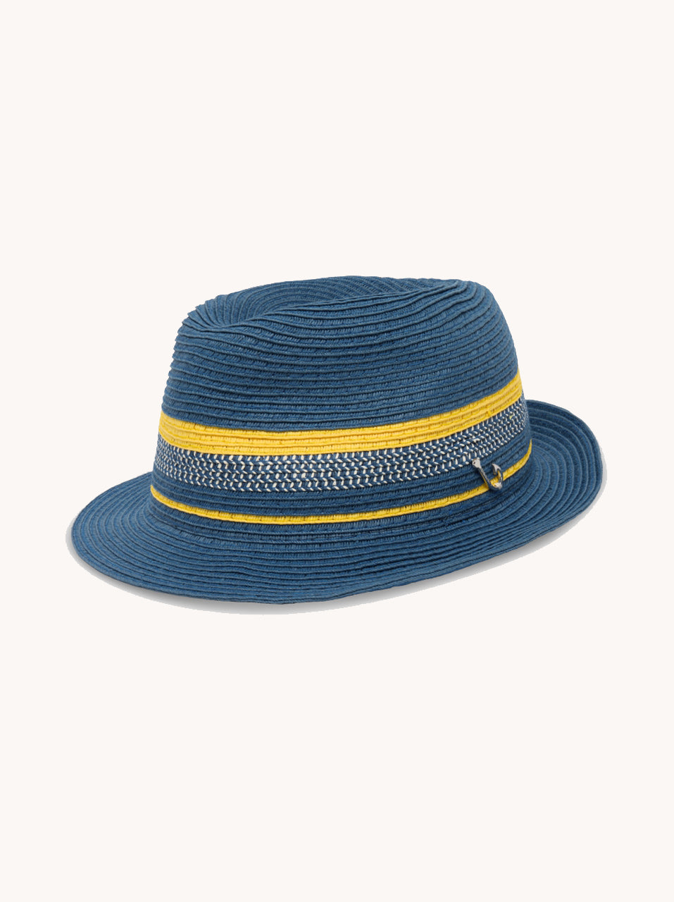 Straw hat multi stripe