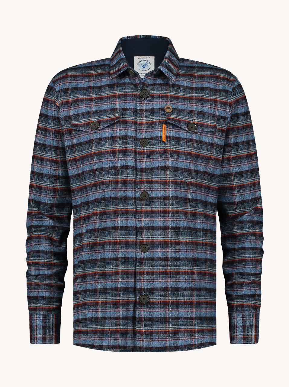 Overshirt brushed double check