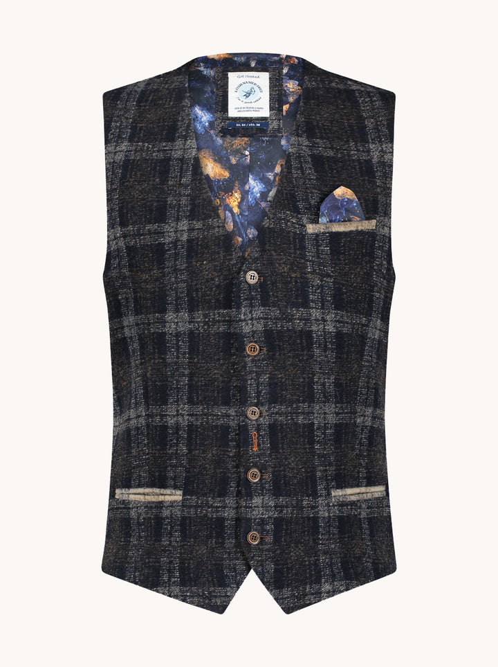 Waistcoat wool check