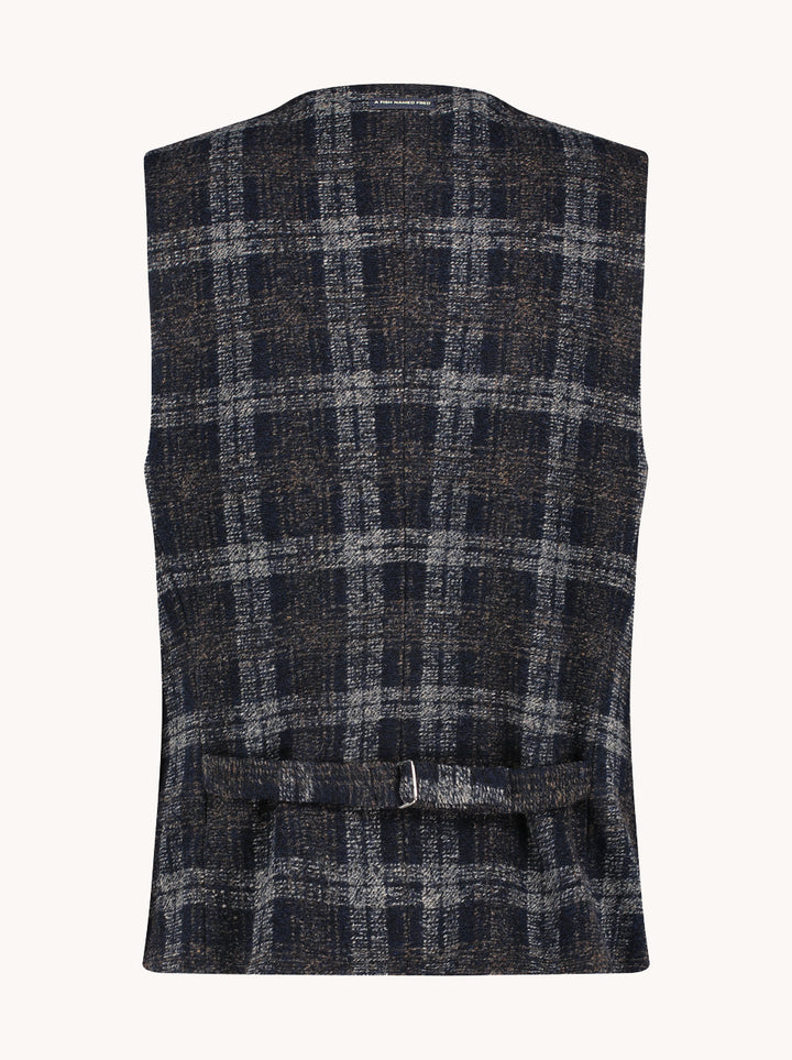 Waistcoat wool check