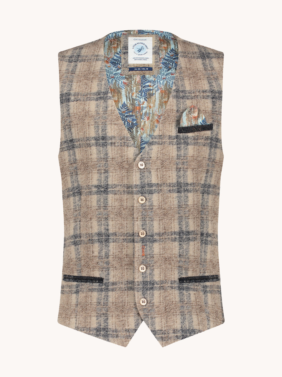 Waistcoat wool check