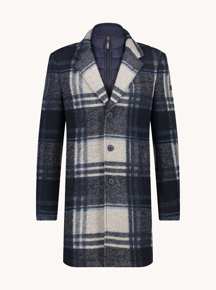 Overcoat big check