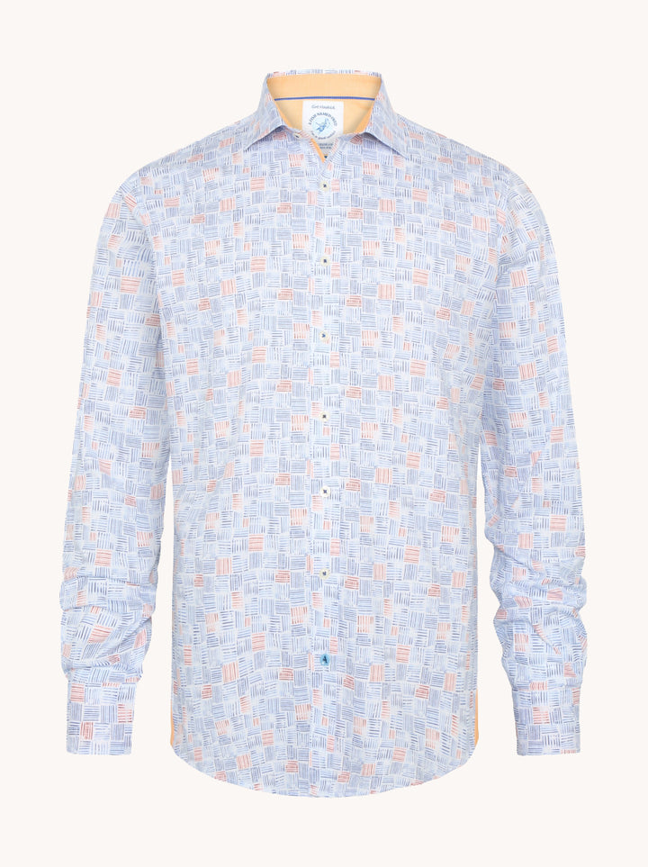 a fish named fred Shirt watercolor stripes Fabrieksuitverkoop