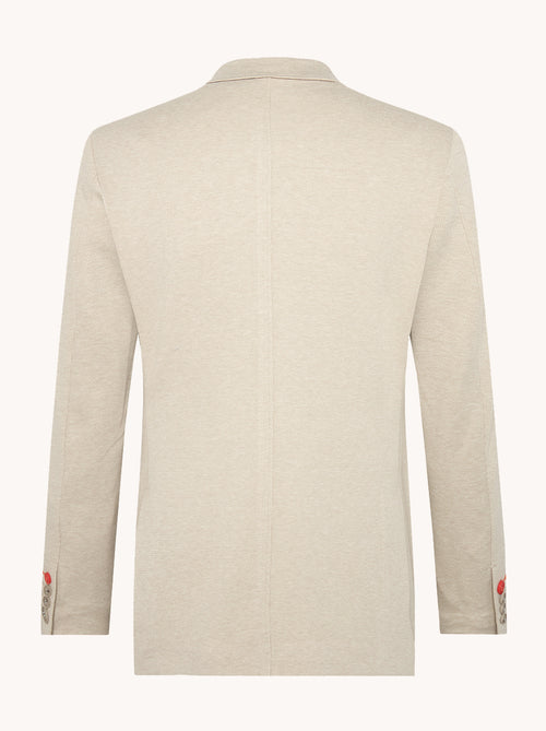 Blazer melange pique
