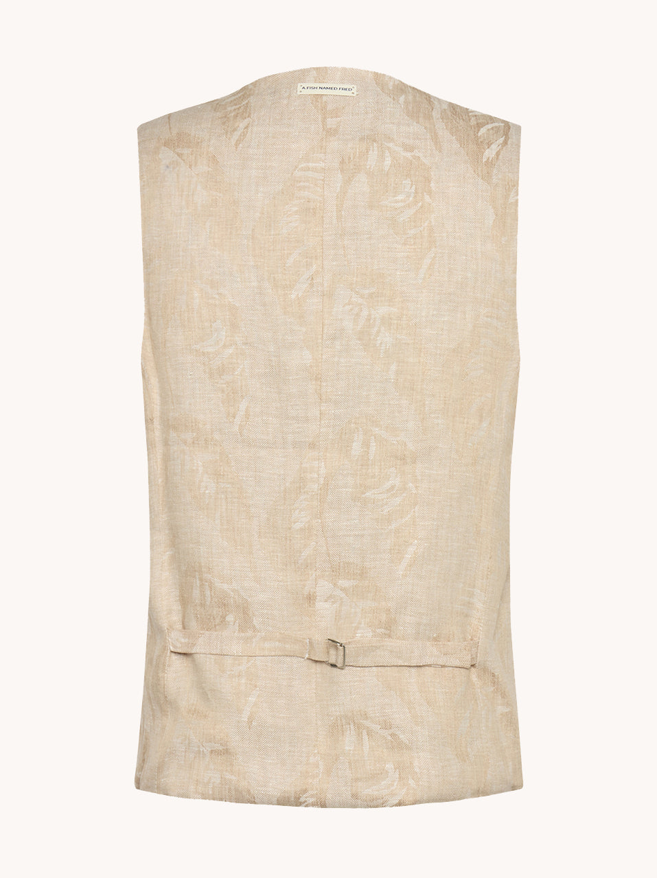 Waistcoat linen leaf