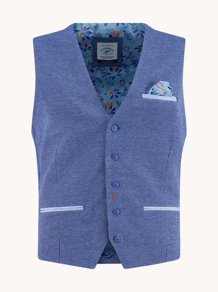 Waistcoat melange pique
