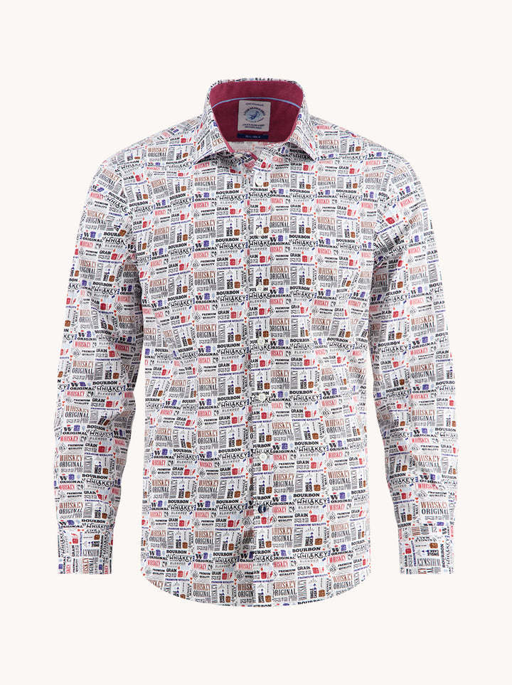 Shirt liquor text