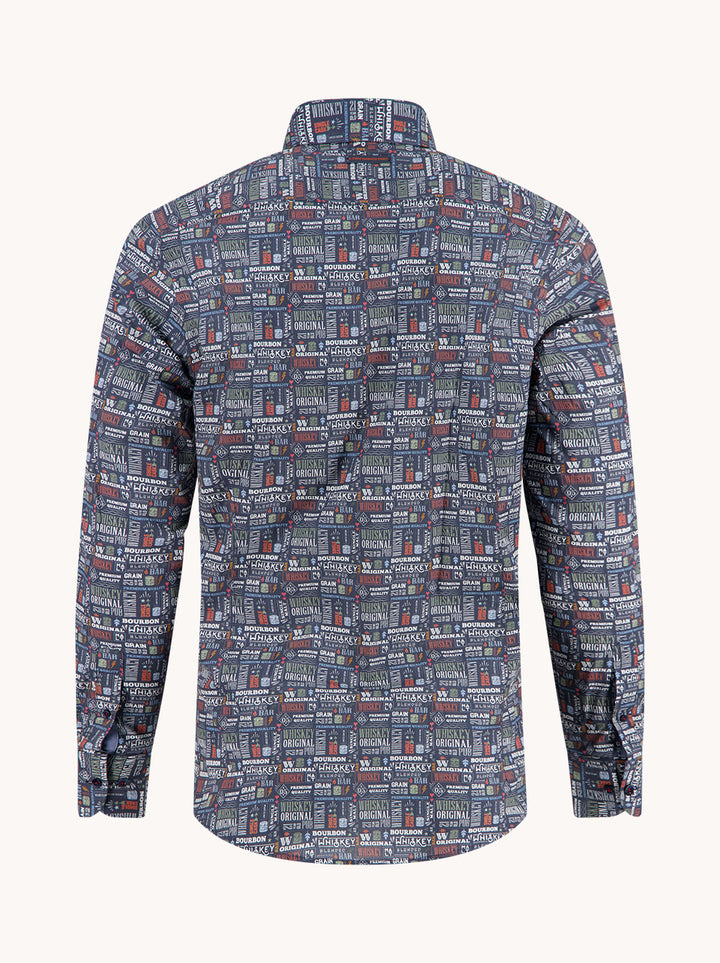 Shirt liquor text
