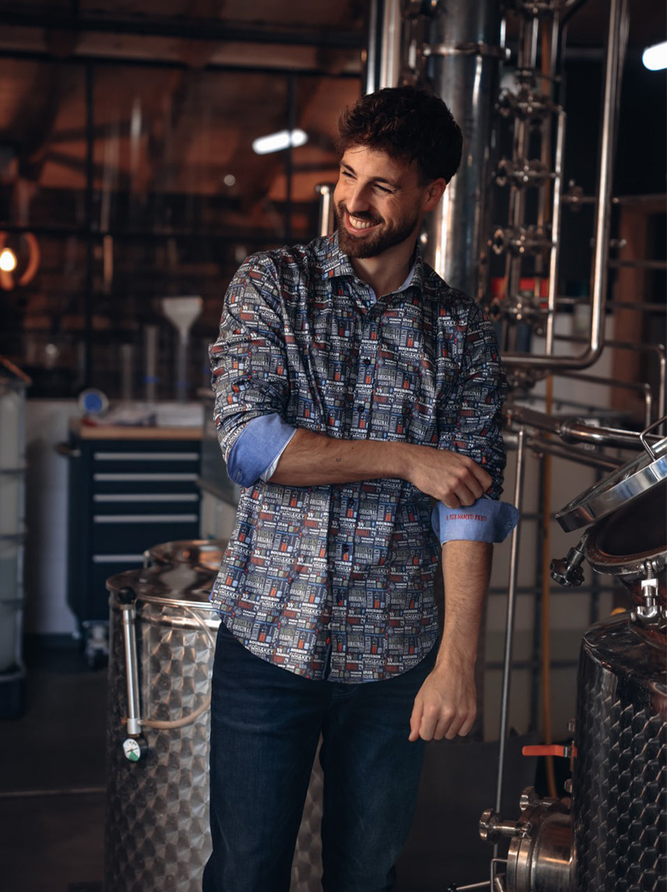 Overhemd Liquor Text