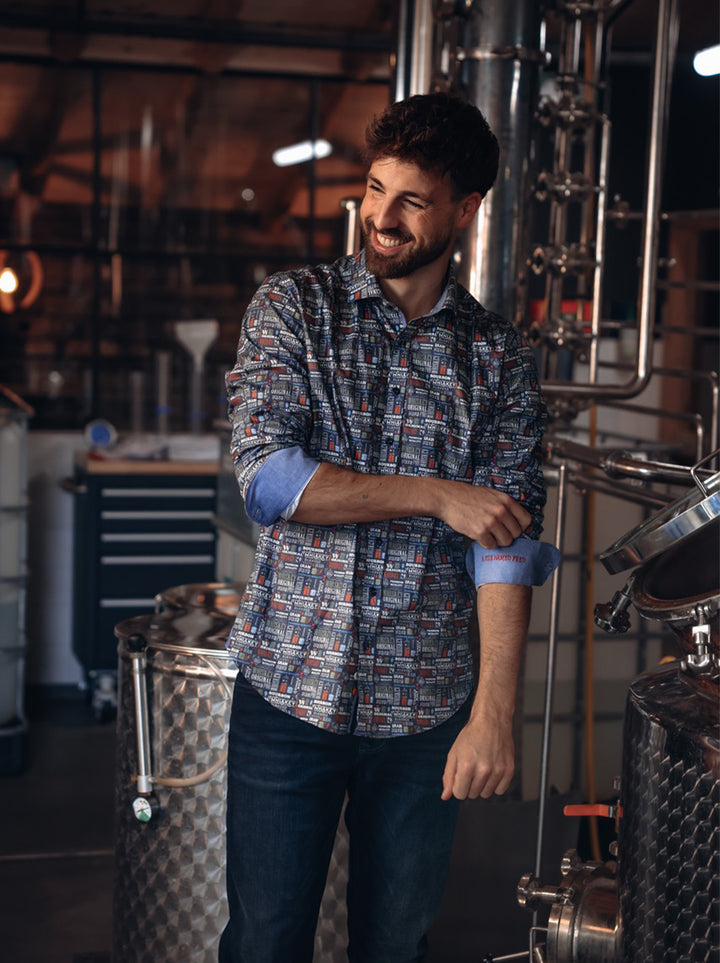 Overhemd Liquor Text