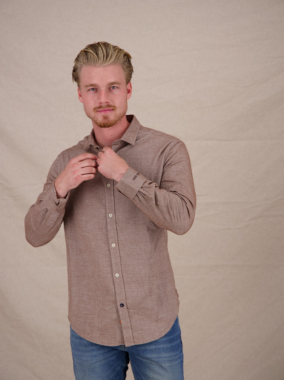 Overhemd Brushed Twill