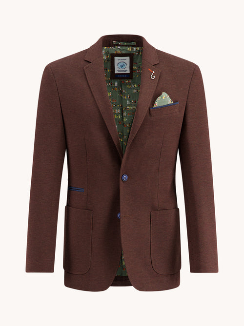 Blazer structure pique