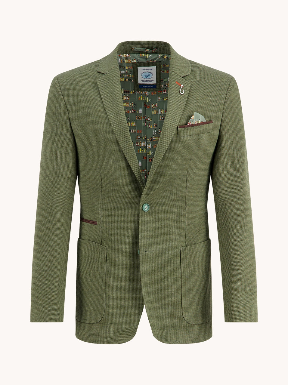 Blazer structure pique