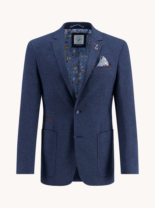 Blazer structure pique