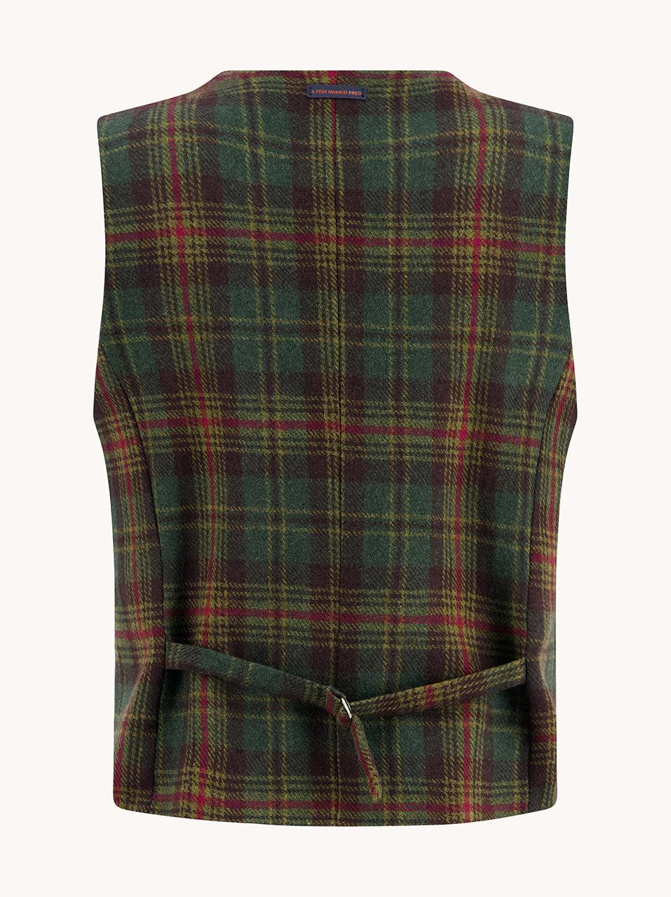 Waistcoat tartan wool
