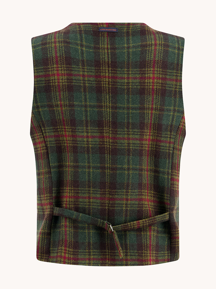Waistcoat tartan wool
