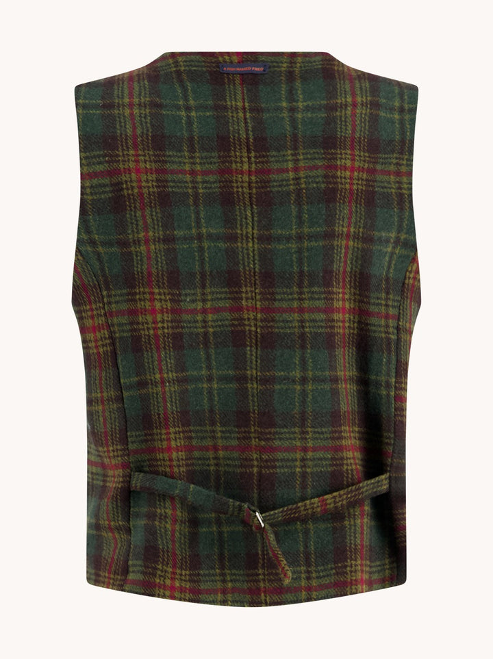 Weste Tartan Wolle