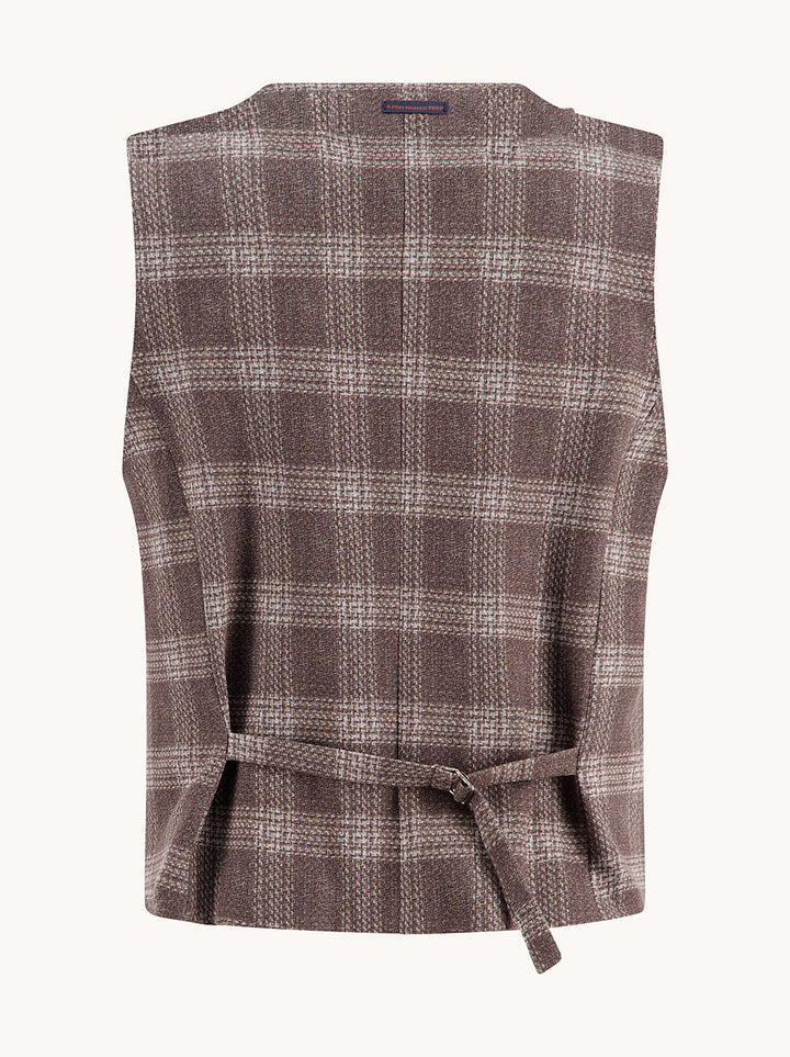 Waistcoat travel windowpane