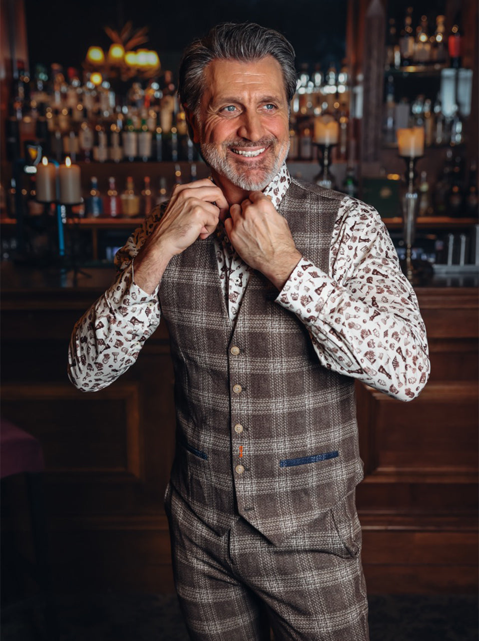 Waistcoat Travel Windowpane