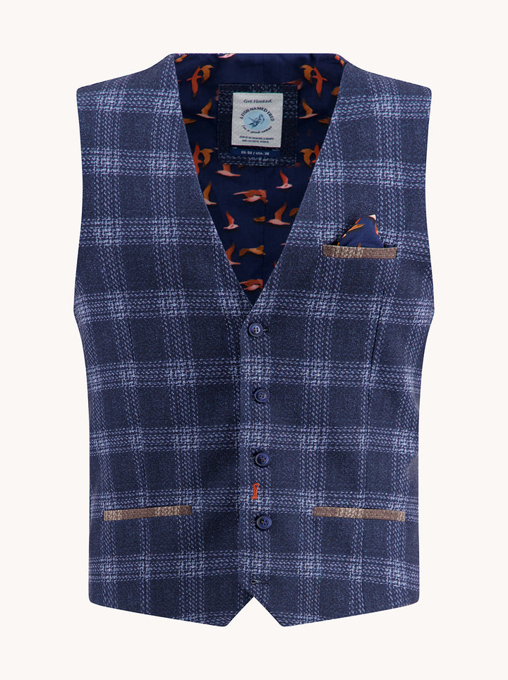 Waistcoat travel windowpane