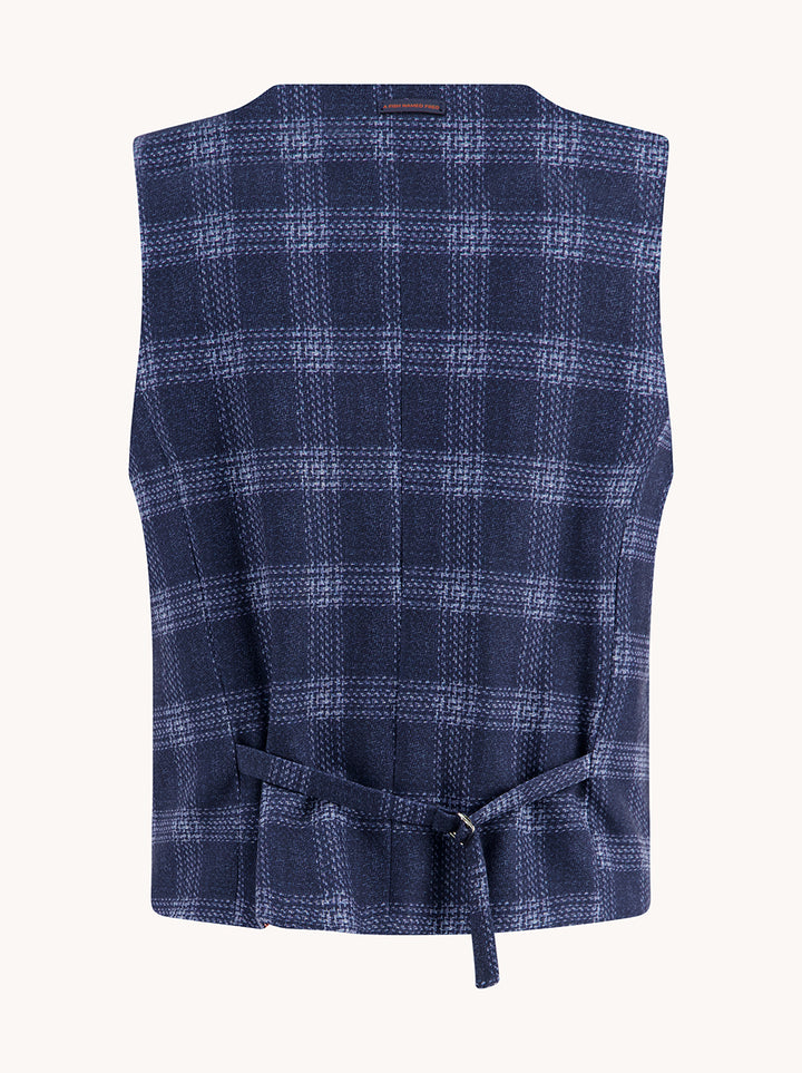 Waistcoat travel windowpane