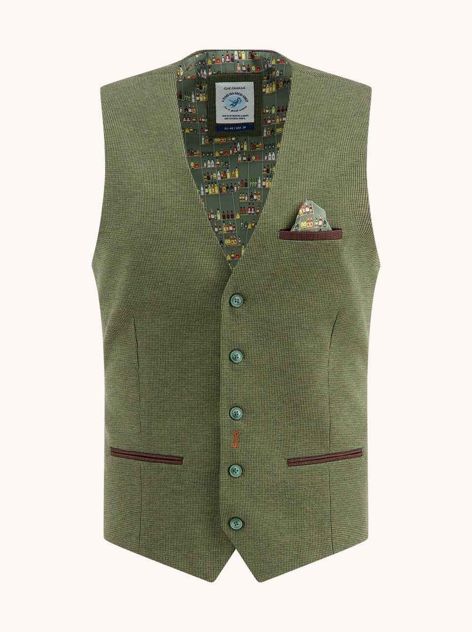 Waistcoat structure pique