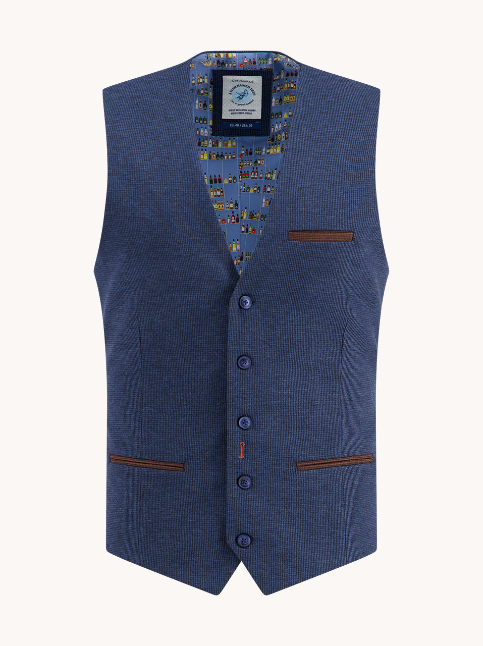 Waistcoat structure pique