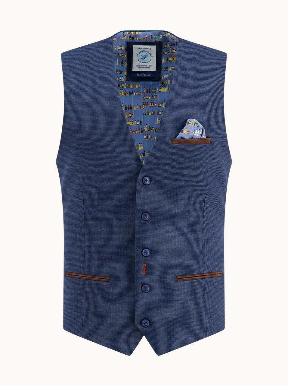 Waistcoat structure pique