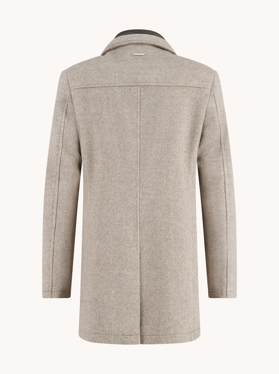 Funnel neck coat