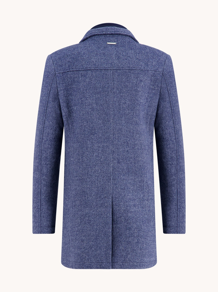 Funnel neck coat