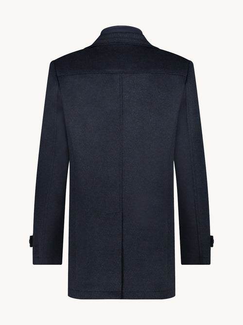 Funnel neck coat