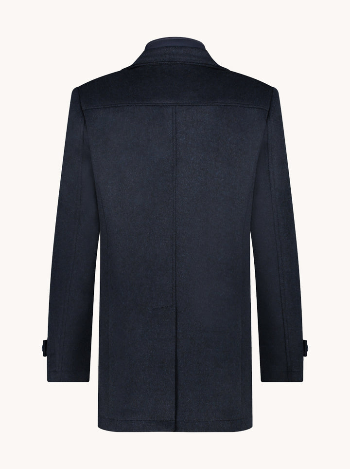 Funnel neck coat