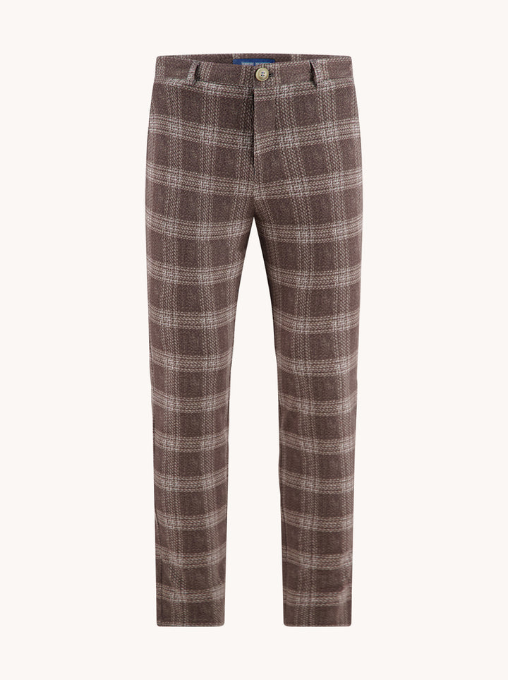 Trouser travel windowpane