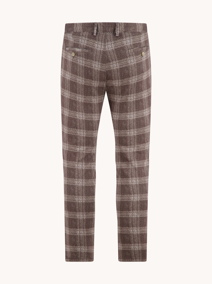 Trouser travel windowpane