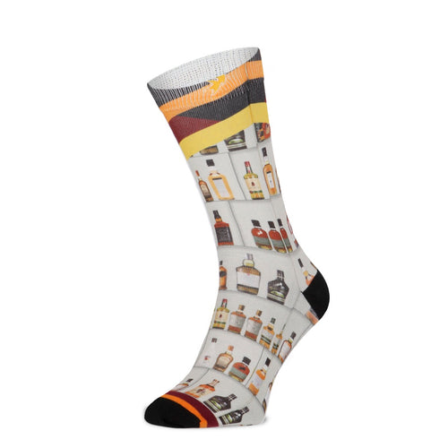 Sokken met drankflessenprint