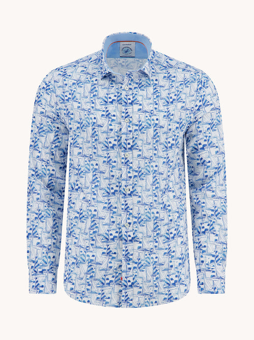 Shirt sailing boats