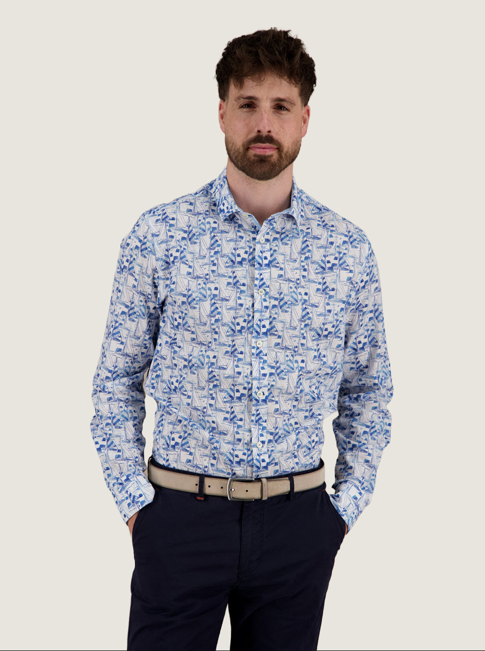 Shirt sailing boats