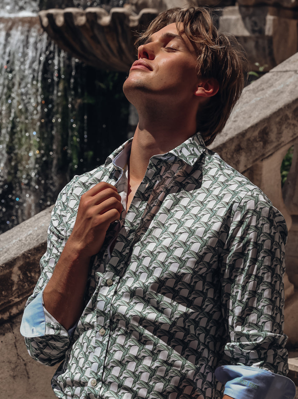 Shirt geometric birds