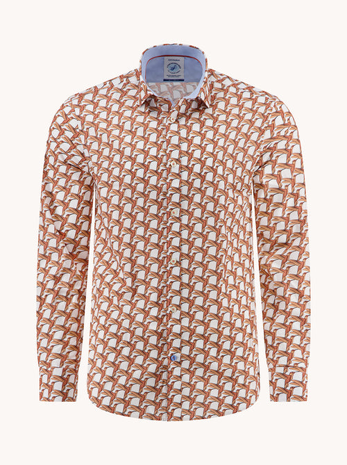 Shirt geometric birds