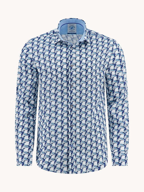 Shirt geometric birds
