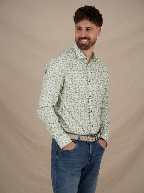 Shirt watercolor leaves