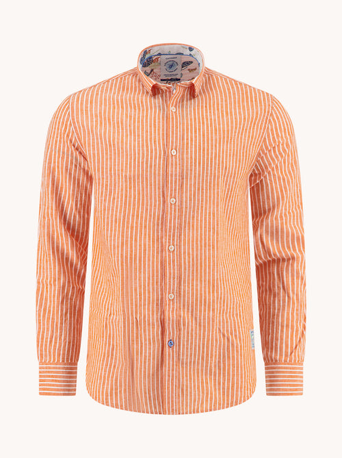 Shirt linen stripe