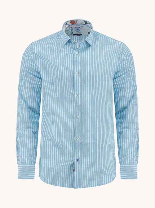 Shirt linen stripe