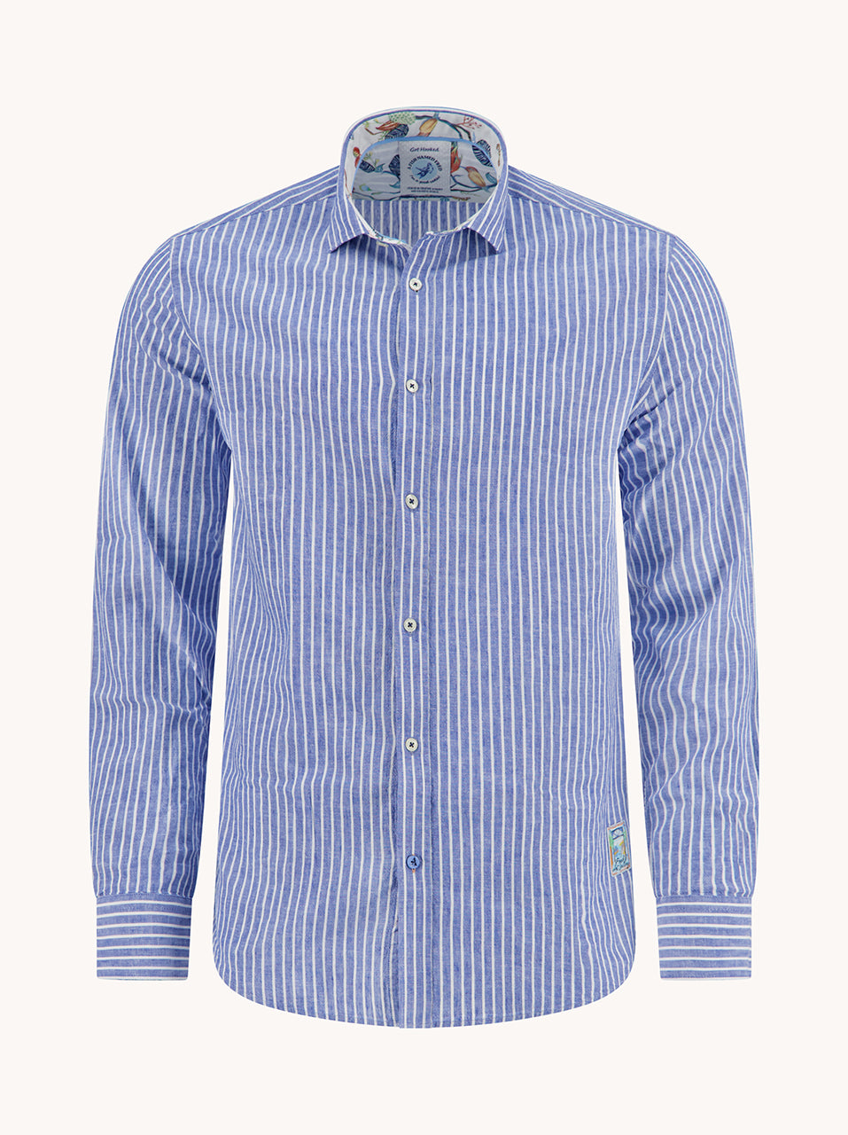 Shirt linen stripe