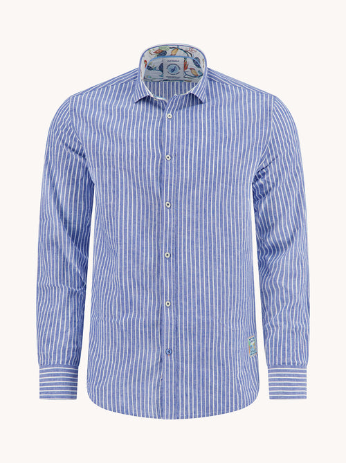 Shirt linen stripe