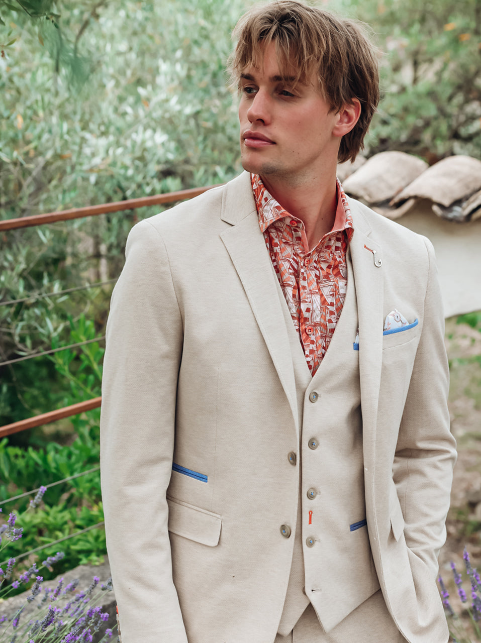 Blazer Mélange Piqué