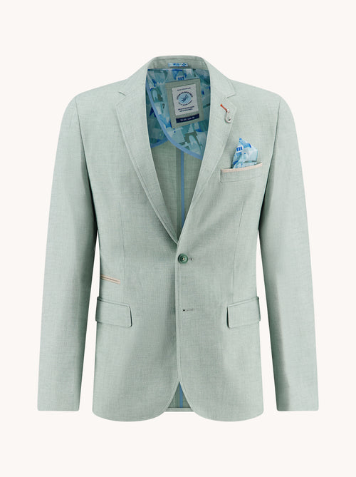 Blazer Linen Look