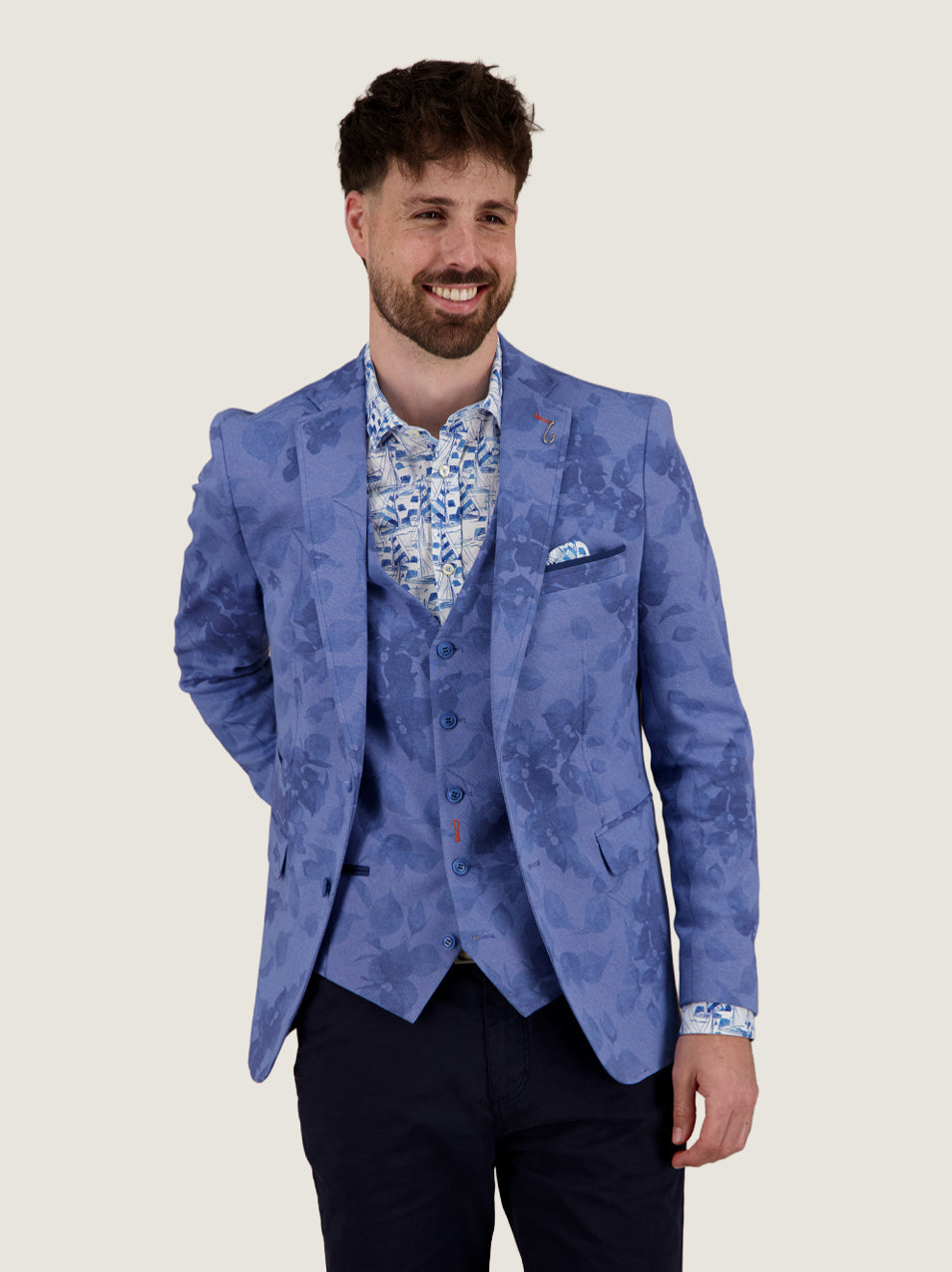 Blazer Printed Piqué